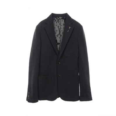 ルイ・ヴィトン LOUIS VUITTON テーラードジャケット 衣料品 アウター ウール コットン メンズ ネイビー系 【中古】