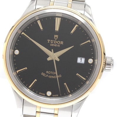 ☆良品 ★保 チュードル スタイル 3Pダイヤ 12503 メンズ 【中古】