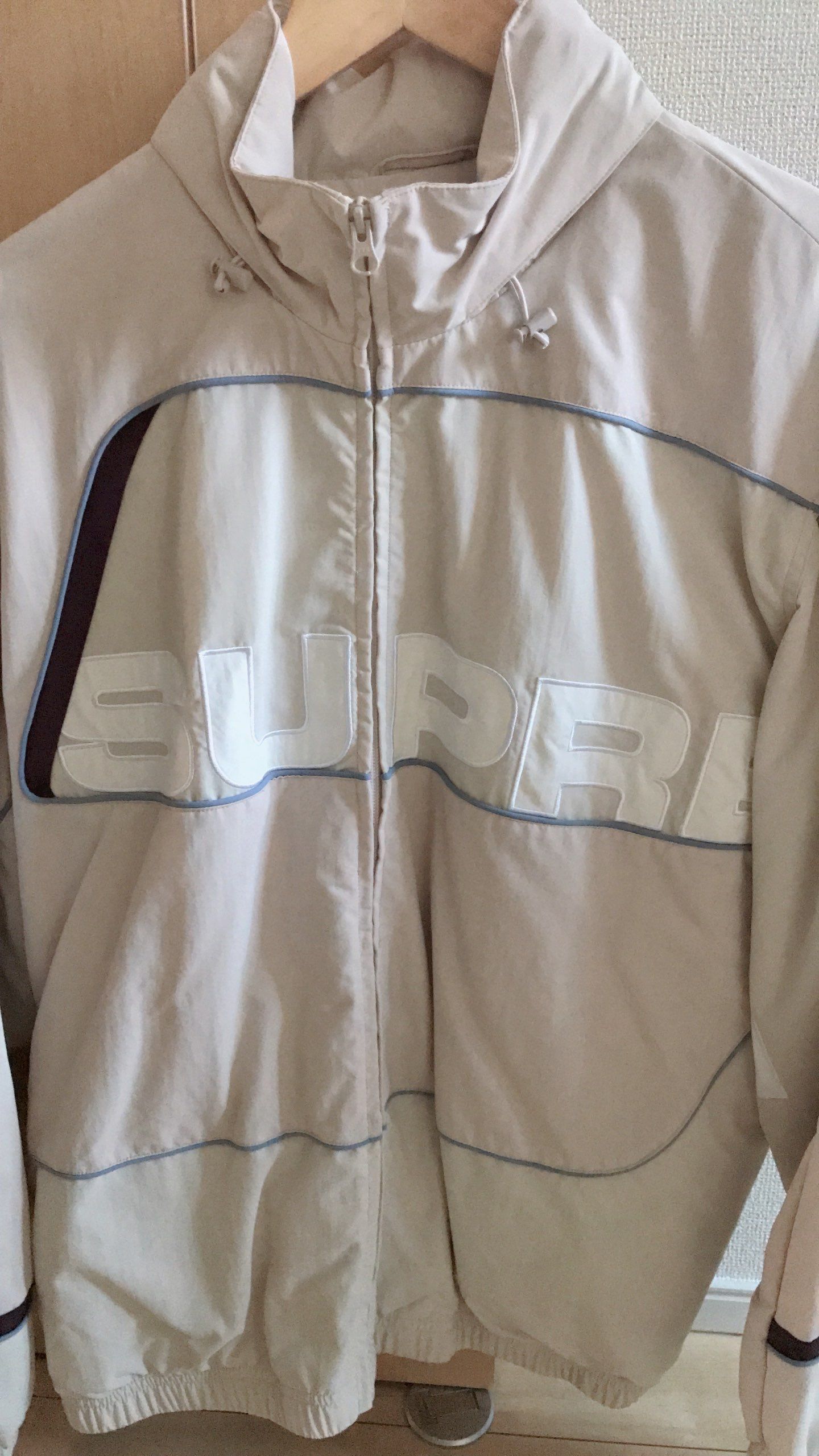 Supreme S Paneled Track Jacket "Dusty Pink"