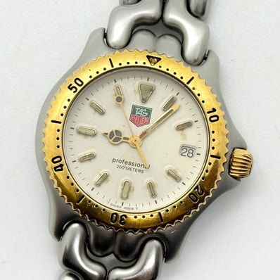 TAG HEUER タグホイヤー プロフェッショナル 200m S95.813 ホワイト QZ メンズ 腕時計 訳あり