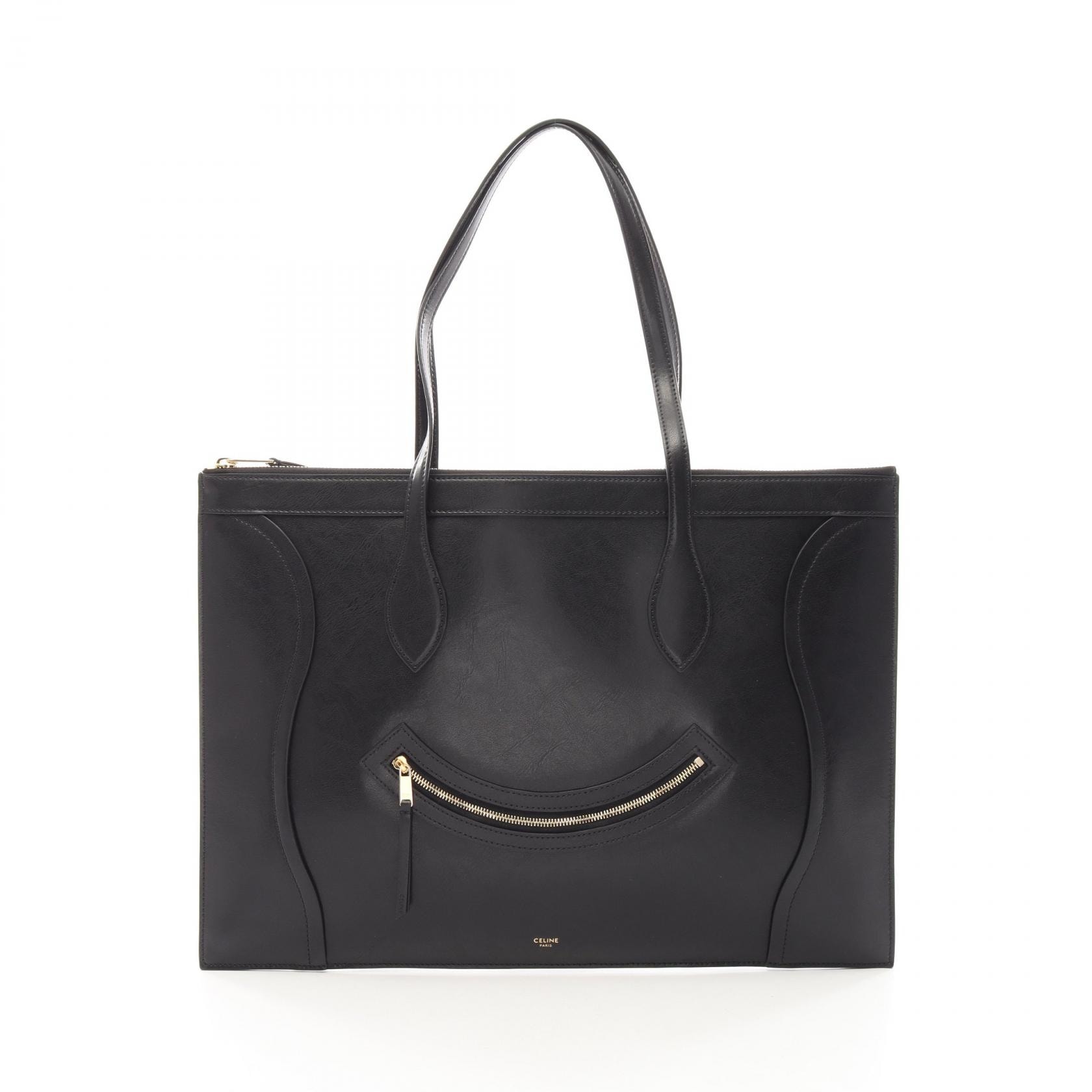 セリーヌ CELINE フラットラゲージ トートバッグ バッグ レザー レディース ブラック系 123963GW438NO 【新品】