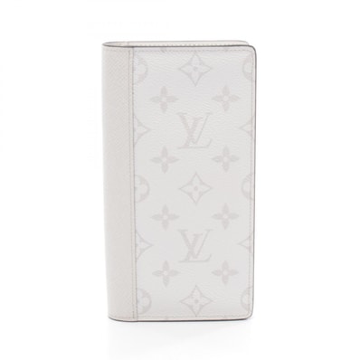 ルイ・ヴィトン LOUIS VUITTON ポルトフォイユブラザ 二つ折り長財布 財布 レザー タイガラマ ブロン メンズ グレー系 M30298 【中古】