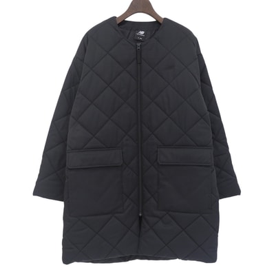 ニューバランス 美品 キルティングコート レディース 黒 ブラック S AWJ35443 S