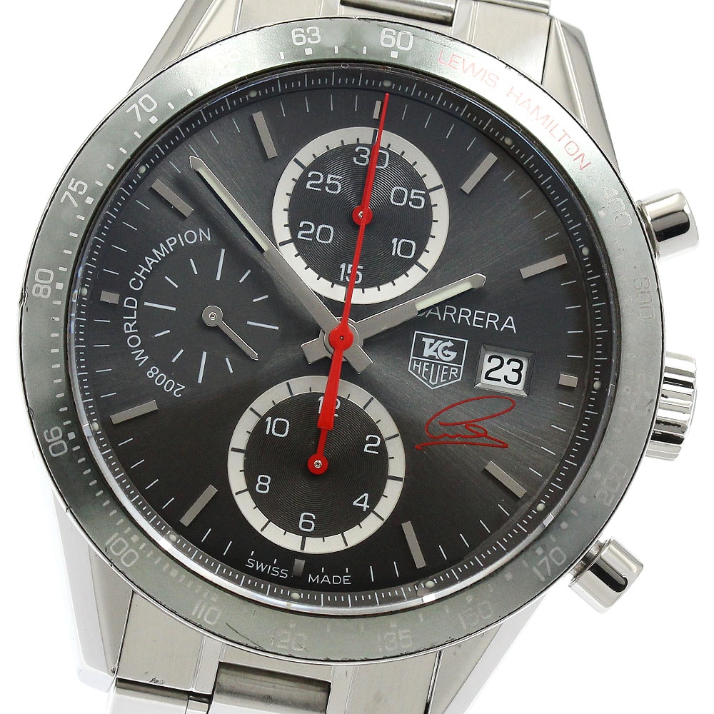 タグホイヤー カレラ タキメーター ルイス・ハミルトン限定 メンズ 【中古】