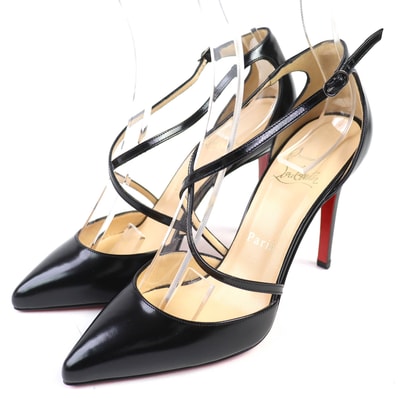 未使用品 クリスチャンルブタン パンプス CROSSPIGA 100 35