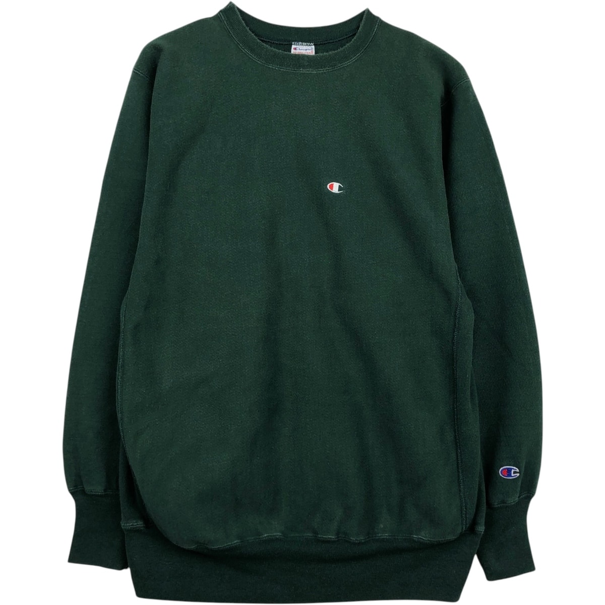 古着 90年代 チャンピオン Champion REVERSE WEAVE リバースウィーブ 刺繍タグ ワンポイントロゴスウェットシャツ トレーナー メンズXXL相当 ヴィンテージ/eaa633771