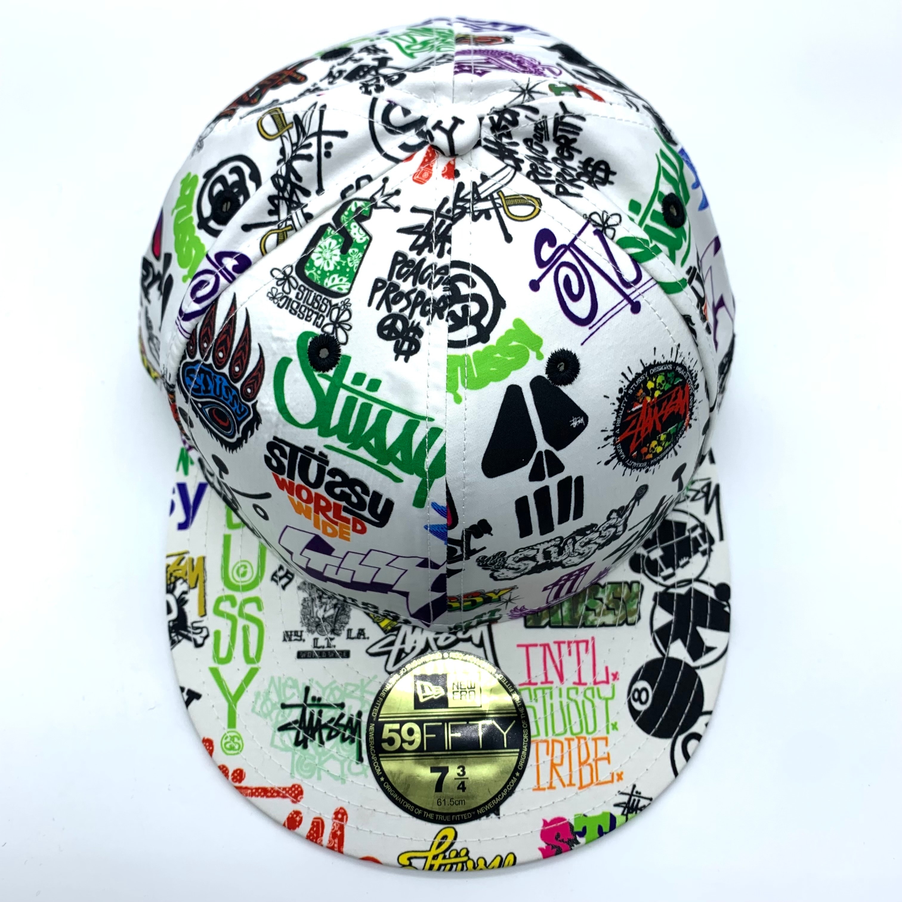 STUSSY × NEW ERA 59FIFTY CAP White