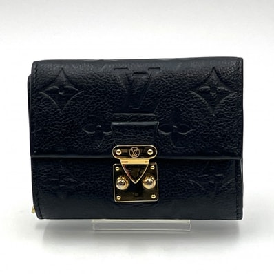 LOUIS VUITTON(ルイ・ヴィトン)ポルトフォイユ・メティス コンパクト モノグラム アンプラント 三つ折り財布 ノワール ブラック ゴールド金具 RFID【中古】