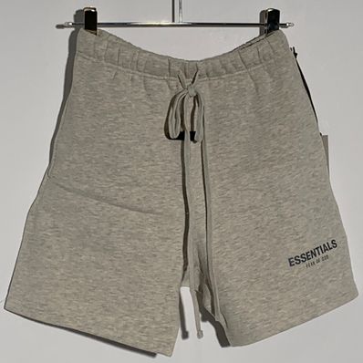 FEAR OF GOD ESSENTIALS SWEATSHORT "Light Heather Oatmeal"