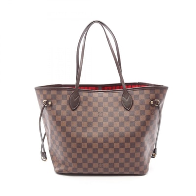 ルイ・ヴィトン LOUIS VUITTON ネヴァーフルMM トートバッグ バッグ PVCコーティングキャンバス レザー ダミエ エベヌ レディース ブラウン系 N51105 【中古】
