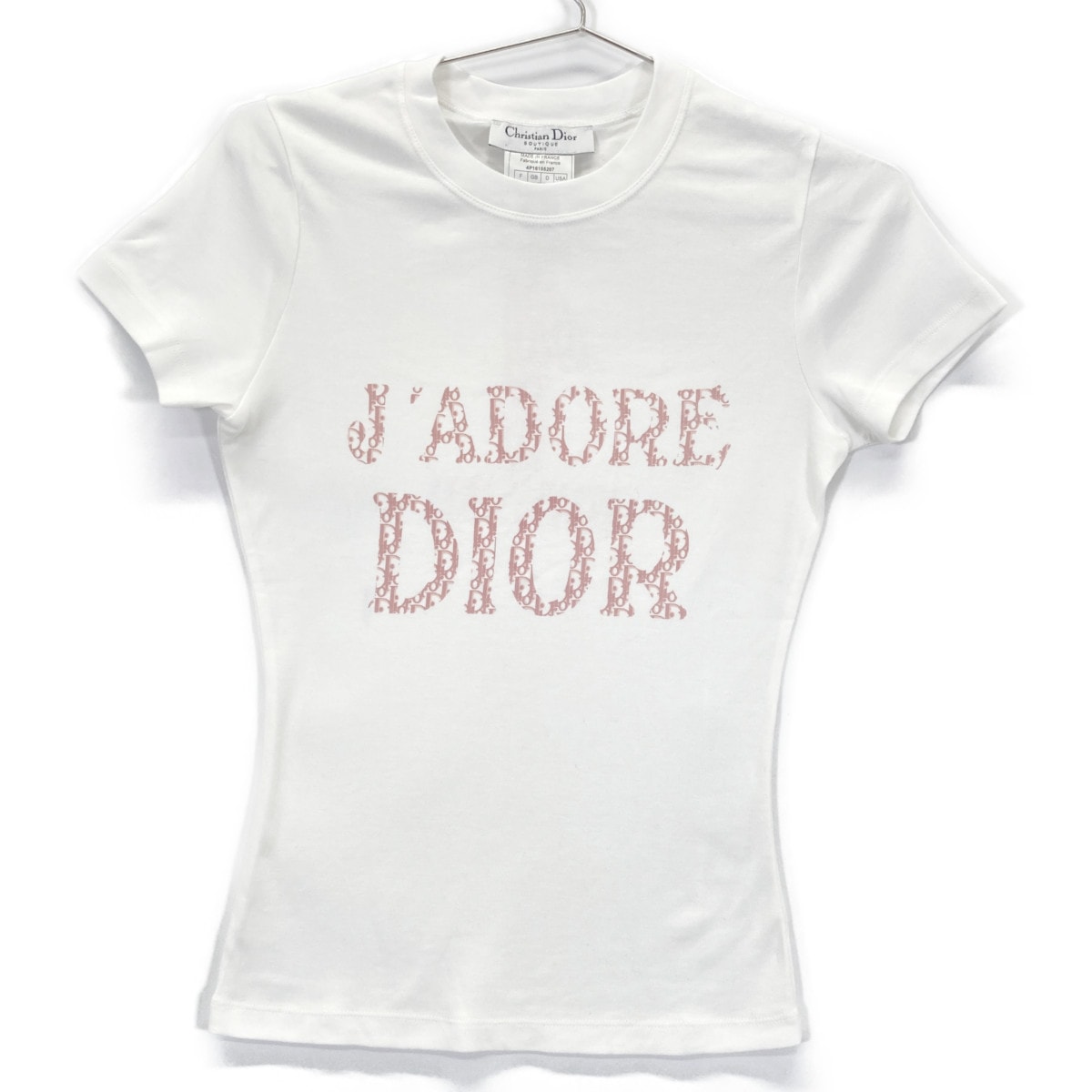 クリスチャンディオール 4P16155207 ホワイト J'ADORE DIOR 半袖 Tシャツ 38