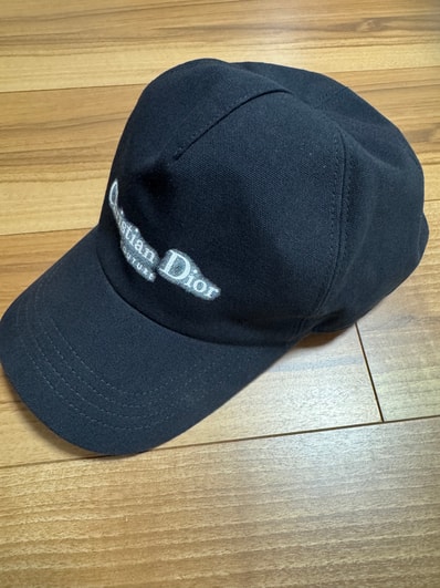 Dior Christian Dior Couture Cap Cotton Canvas "Black"