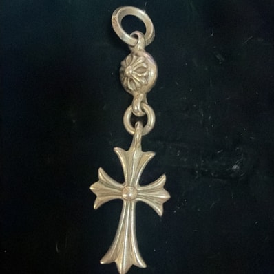 Chrome Hearts 1 Ball Tiny CH Cross Charm "Silver"