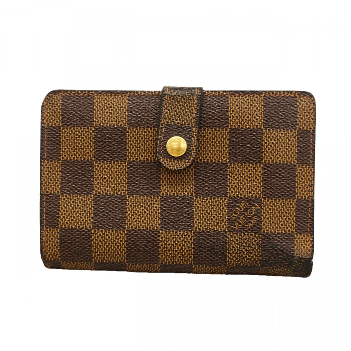 【6dc3835-k】ルイヴィトン 財布 ダミエ ポルトモネビエヴィエノワ N61664 エベヌ【中古】レディース