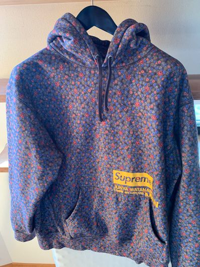 Supreme / JUNYA WATANABE COMME des GARCONS MAN Hooded Sweatshirt "Black Flowers"