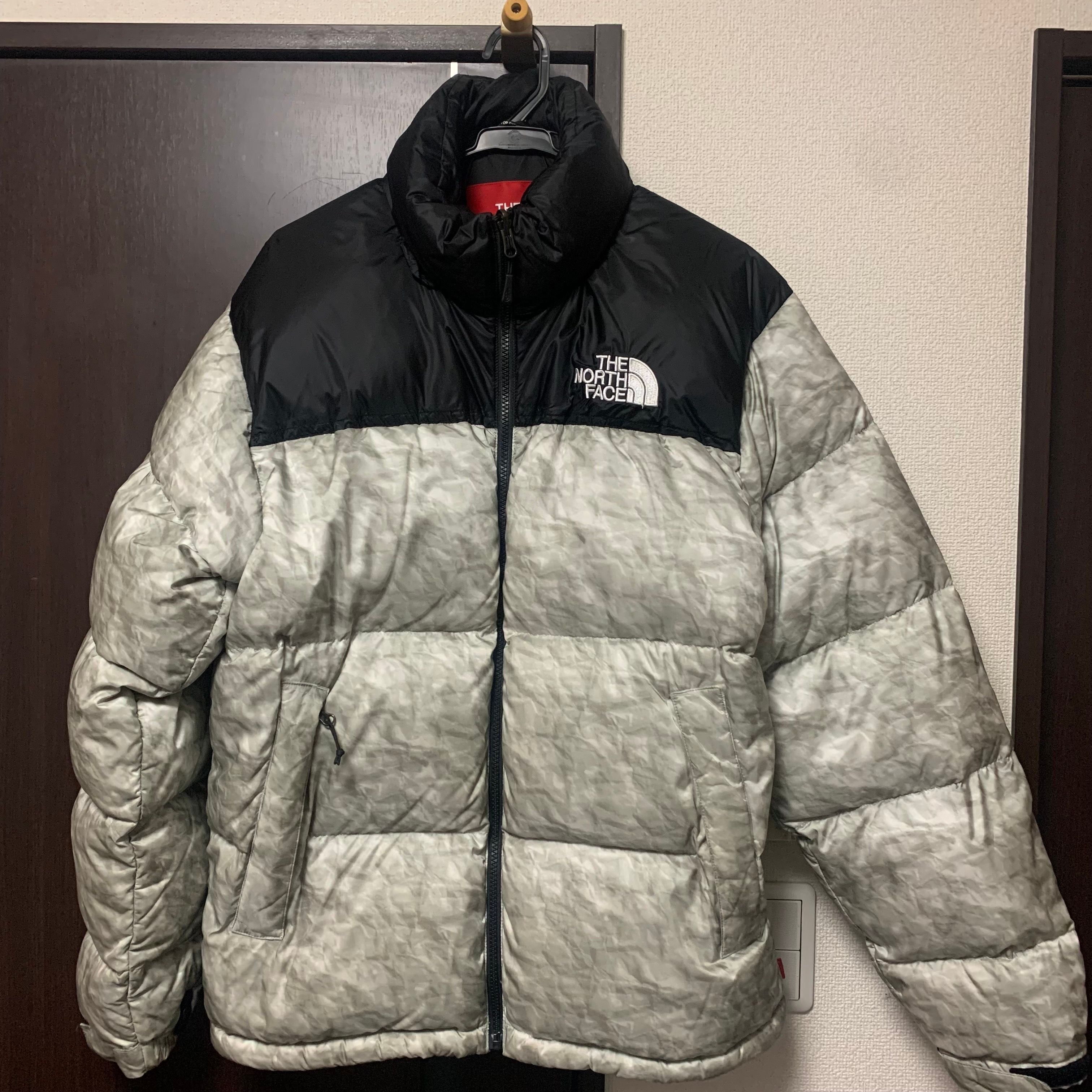 Supreme x The North Face Nuptse Jacket "White Paper Print"