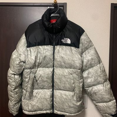 Supreme x The North Face Nuptse Jacket "White Paper Print"