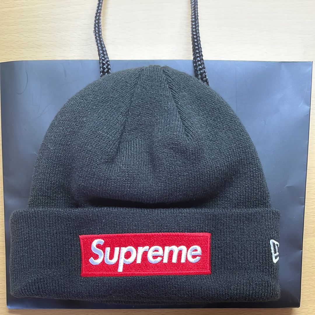 Supreme New Era Box Logo Beanie "Black"