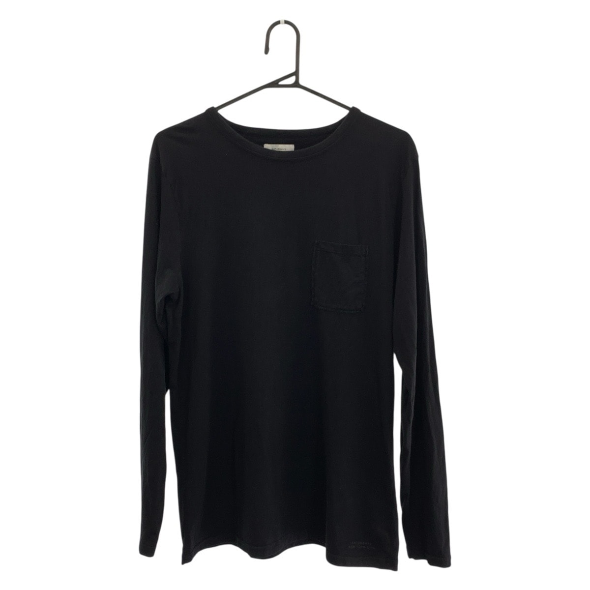 美品 SATURDAYS NEW YORK CITY サタデーズ ニューヨーク シティ サイズS ブラック 黒 コットン 長袖Tシャツ 604366 【中古】