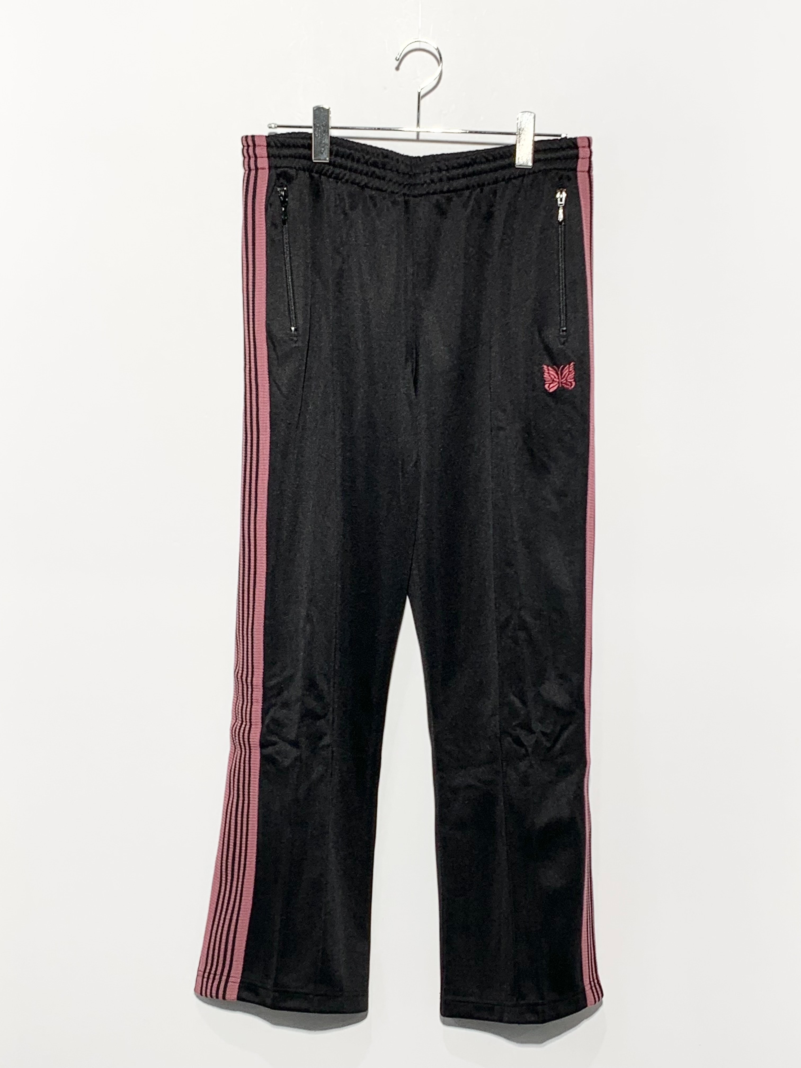 NEEDLES Straight Track Pants Poly Smooth "Black"