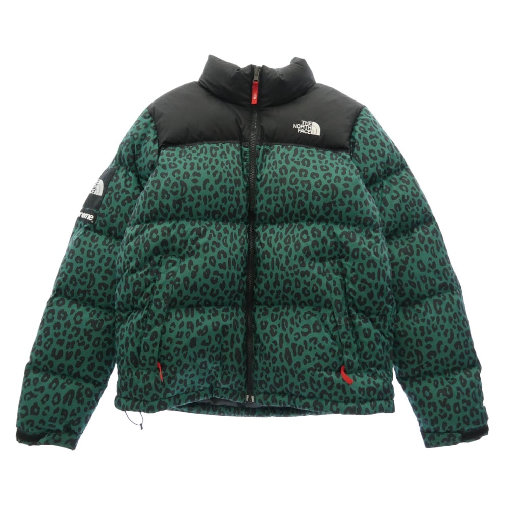 Supreme シュプリーム THE NORTH FACE ノースフェイス 11AW ND19100 × THE NORTH FACE ノースフェイス Nuptse Down Jacket Leopard レオパード柄 ヌプシ ダウンジャケット 【中古】
