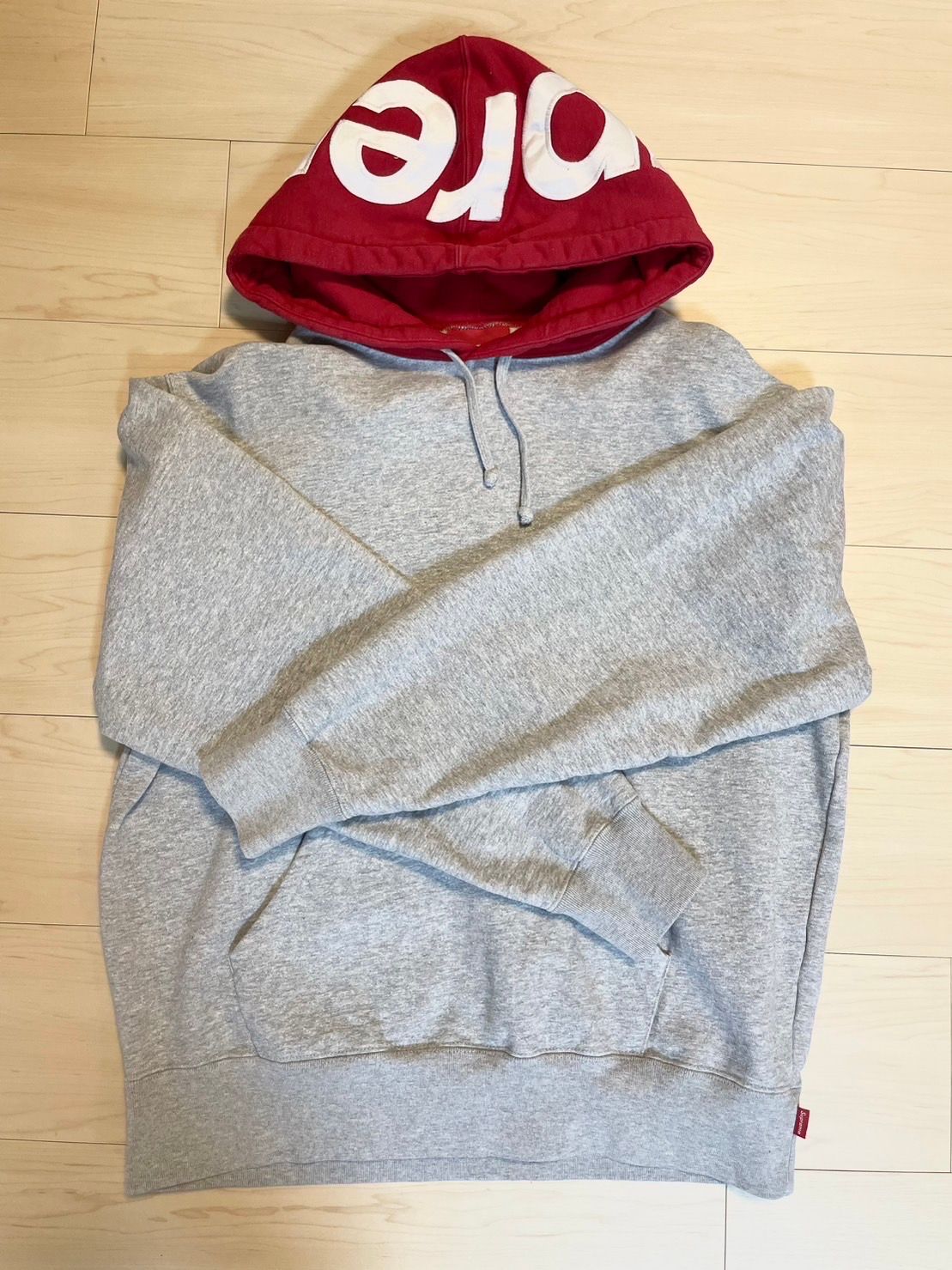 Supreme Contrast Hooded Sweatshirt "Grey"