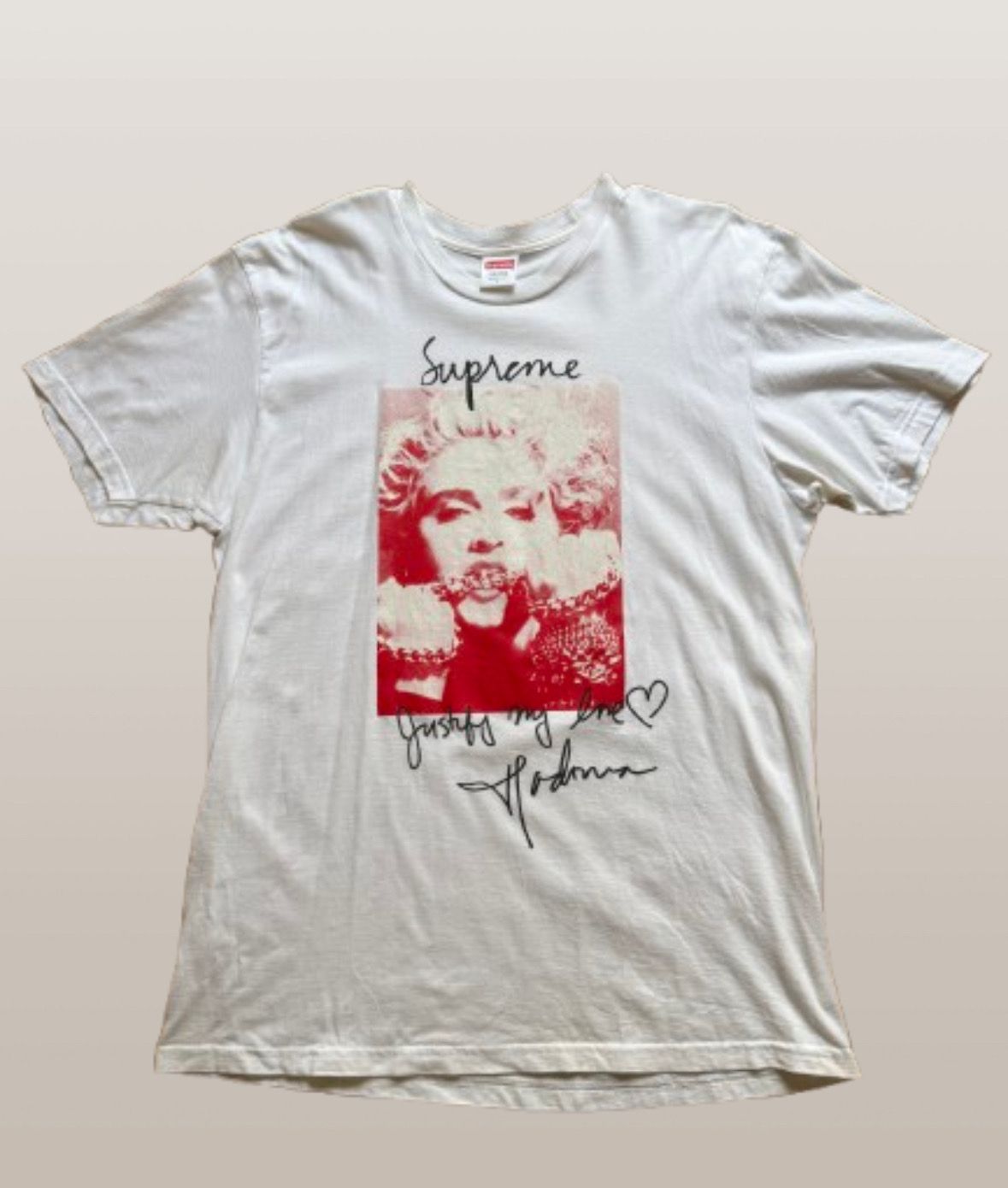 シュプリーム マドンナ Tシャツ "ホワイト"（木村拓哉着用）