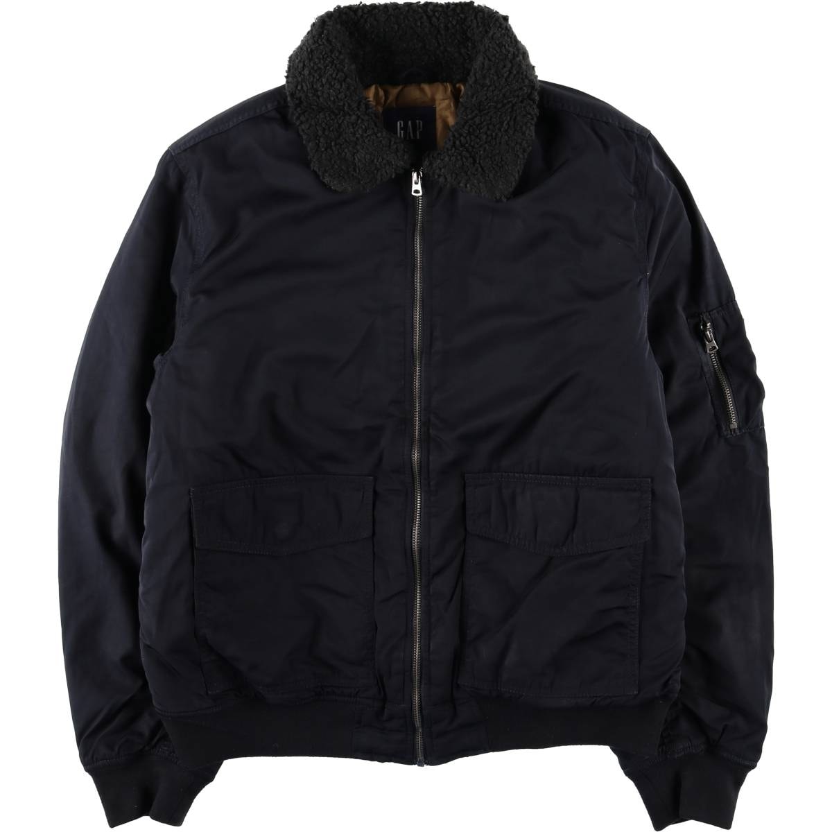 古着 ギャップ GAP 中綿入り ミリタリー フライトジャケット メンズL相当/eaa626279