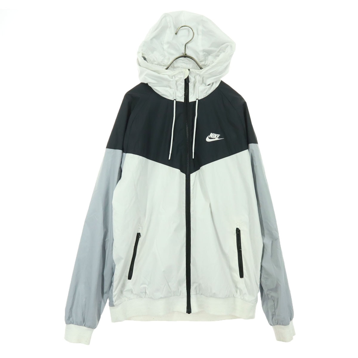 NIKE ナイキ 長袖 ジップパーカー XL グレー系