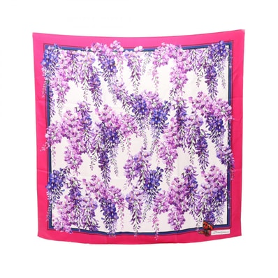 ドルチェアンドガッバーナ DOLCE & GABBANA 花柄 スカーフ 衣料品 シルク レディース ピンク系 / マルチカラー 【中古】