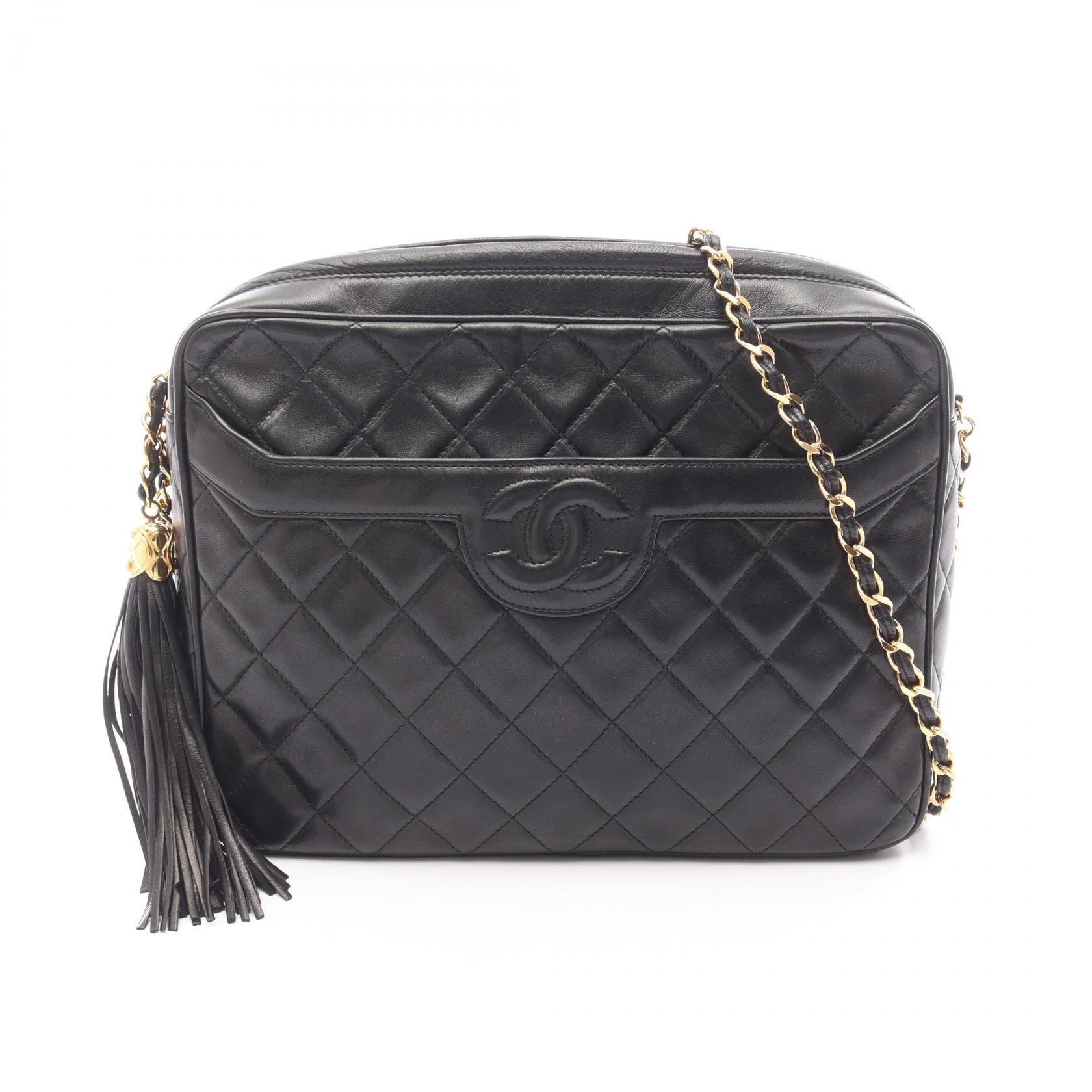 シャネル CHANEL マトラッセ ショルダーバッグ バッグ ラムスキン(羊革) レディース ブラック系 【中古】