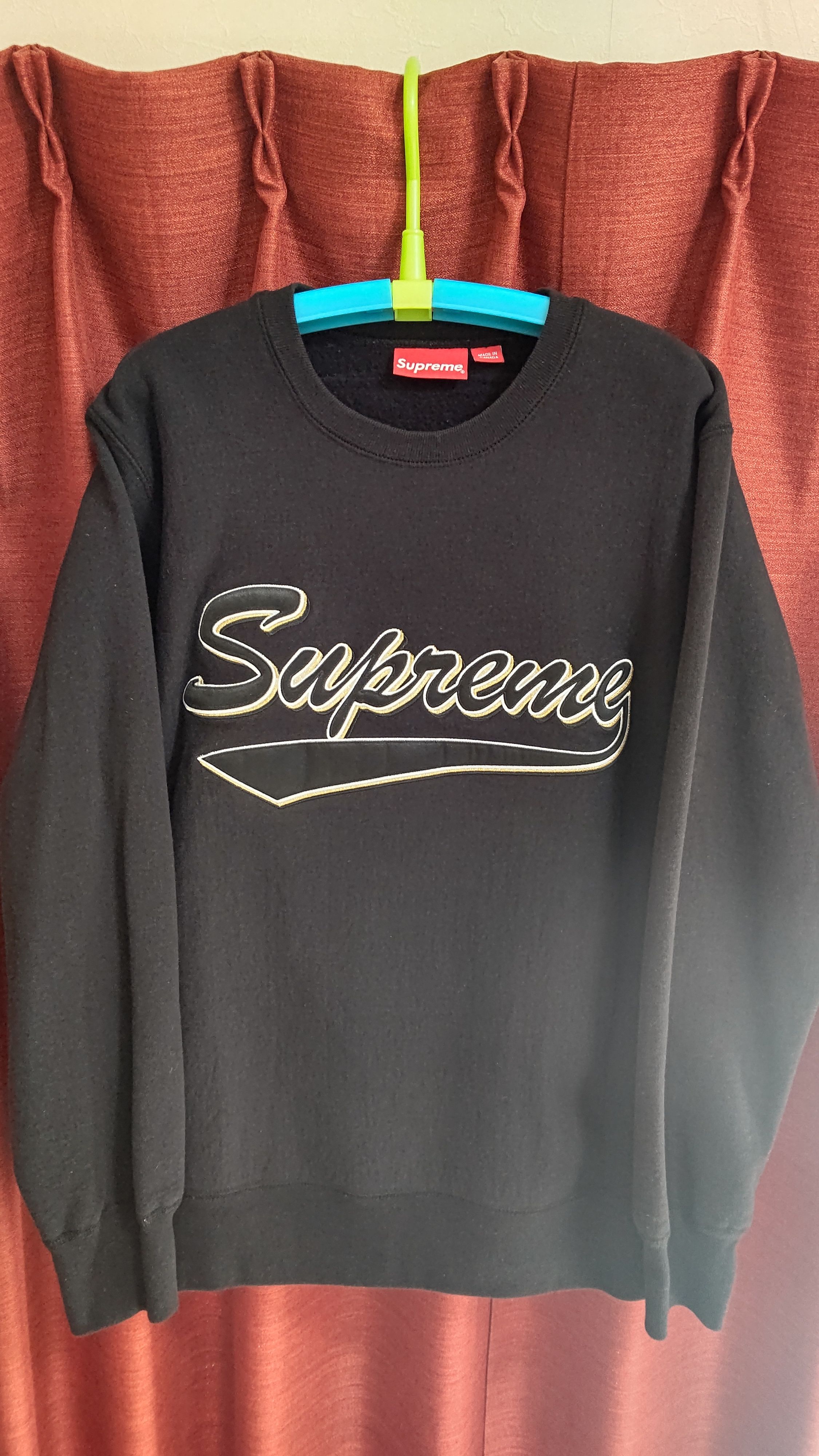 Supreme スクリプトロゴクルーネック