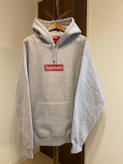 Supreme Inside Out Box Logo Hooded Sweatshirt "Heather Grey"