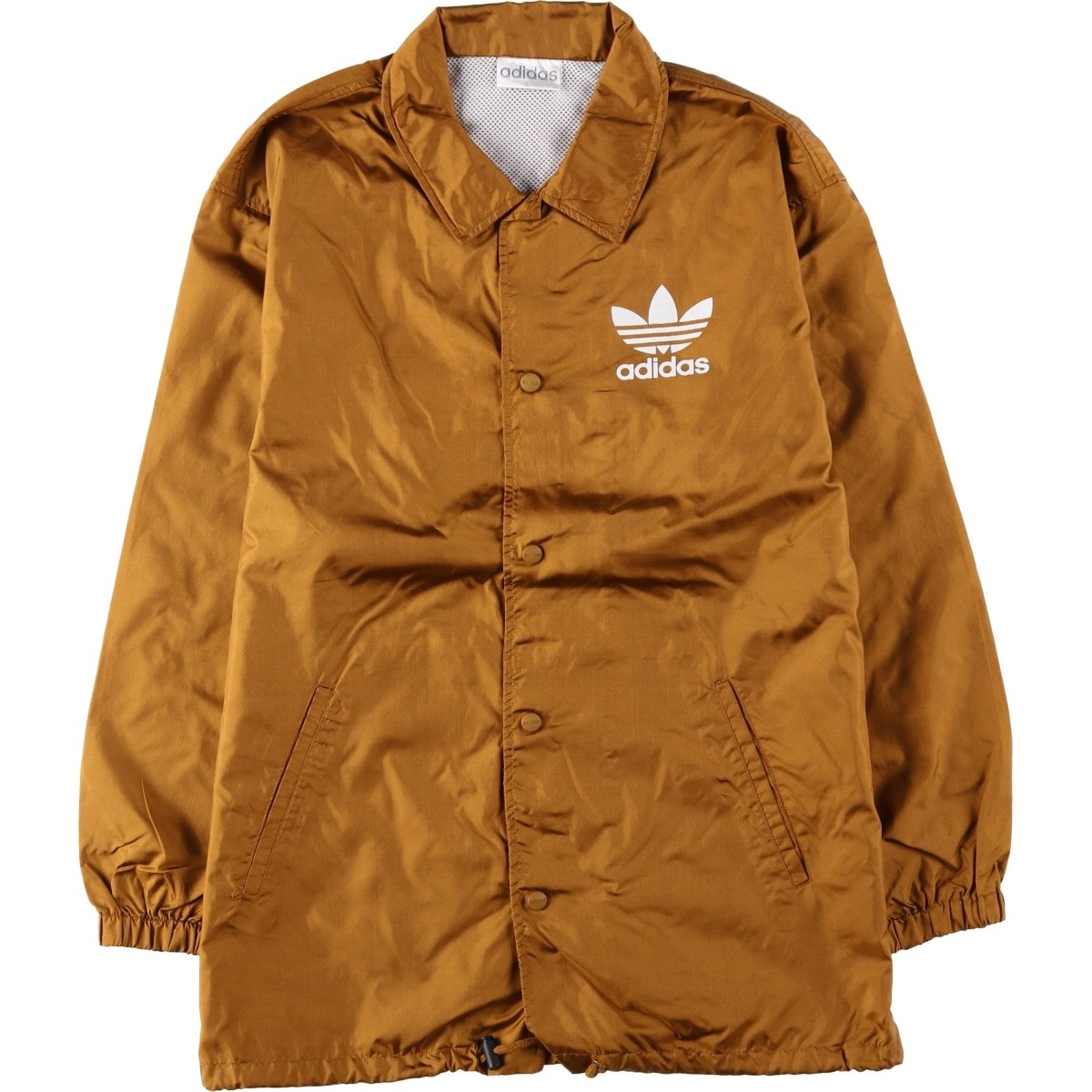 古着 80~90年代 アディダス adidas トレフォイルロゴ バックロゴ デカロゴ コーチジャケット メンズL相当 ヴィンテージ/eaa635005