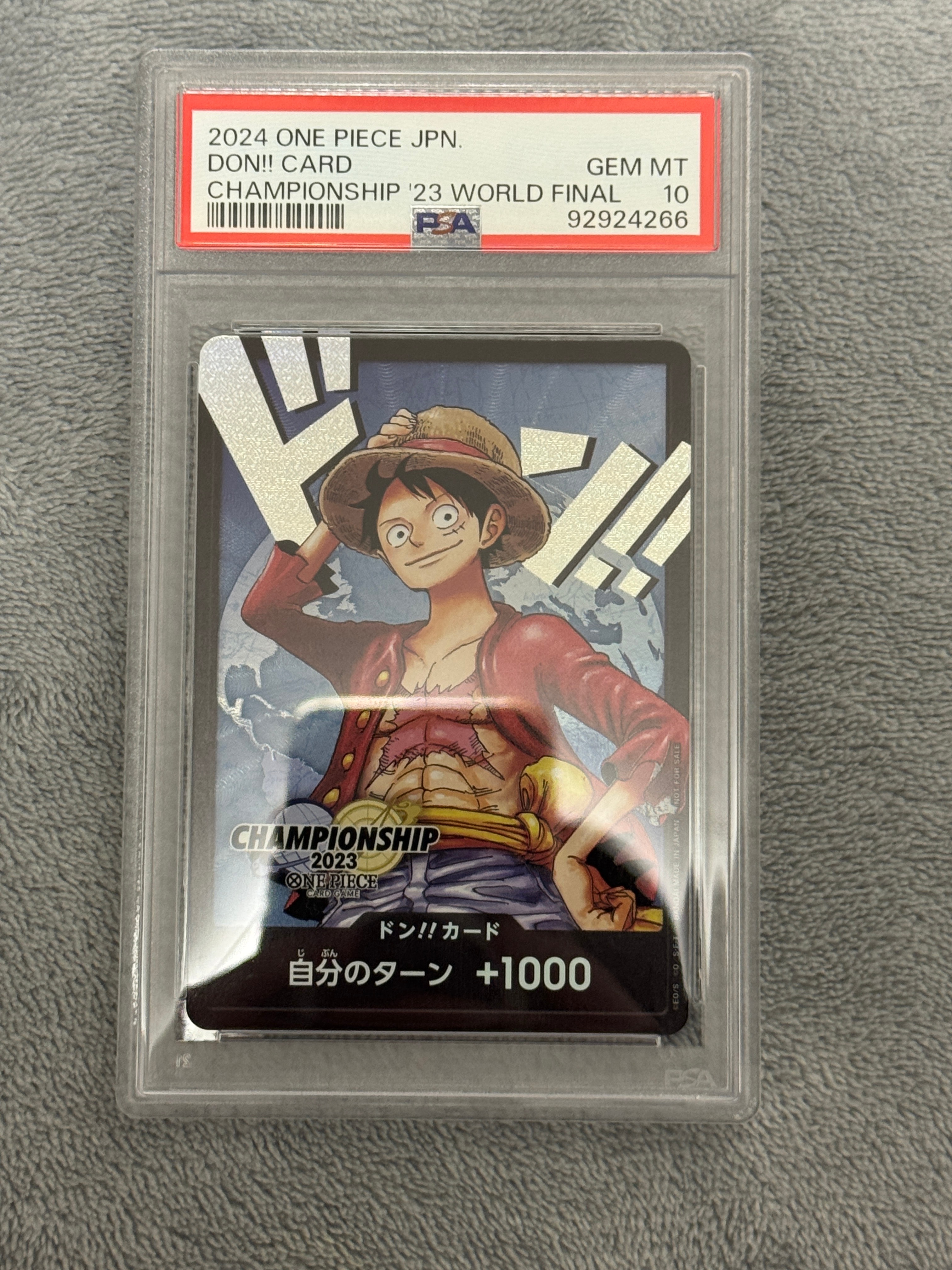 PSA10 ワンピース ドンカード csルフィ チャンピオンシップ2023 PSA10】ドンカード (モンキー・D・ルフィ) 英語版 チャンピオンシップ