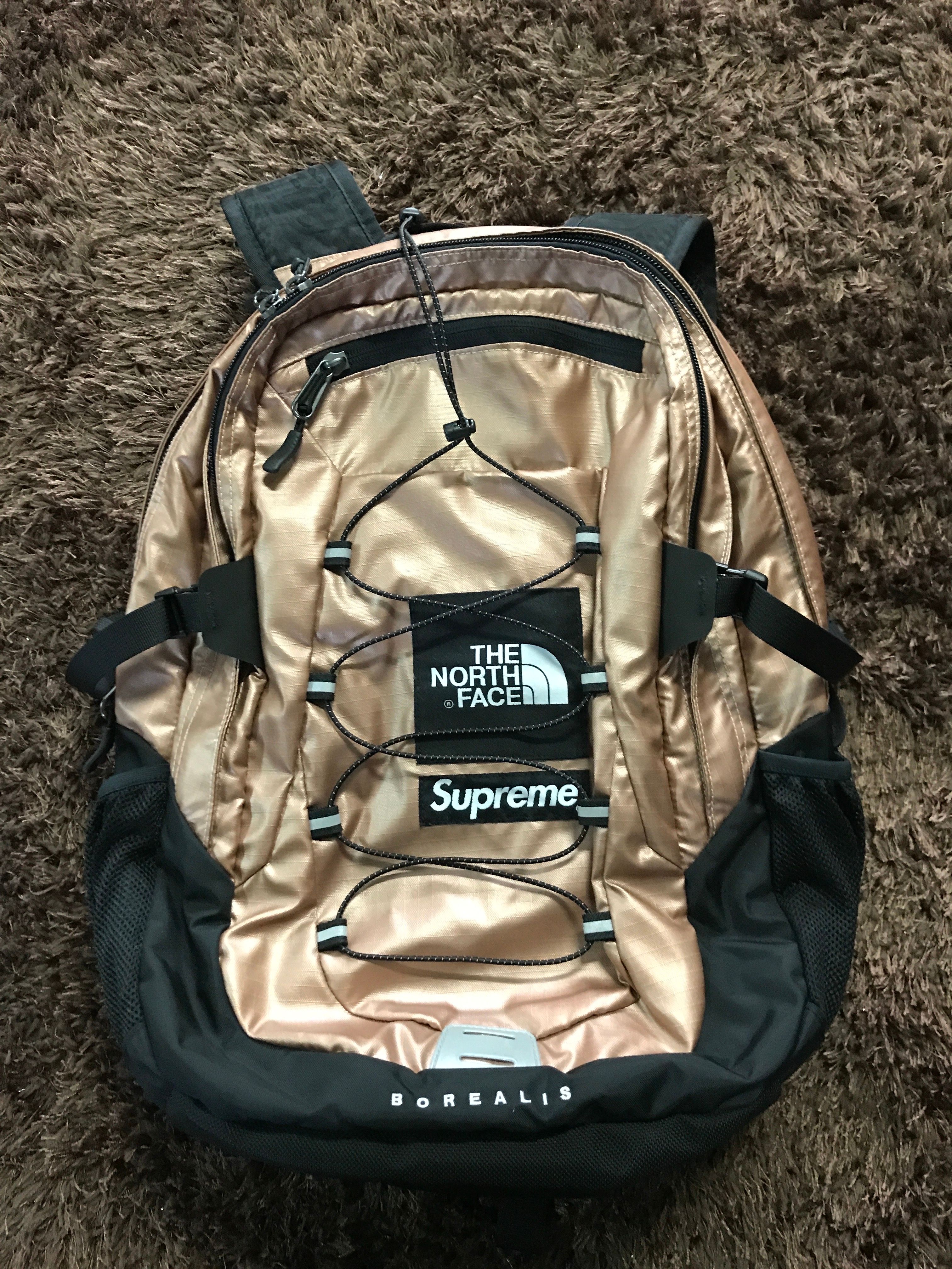 Supreme x The North Face Metallic Borealis Backpack "Pink"