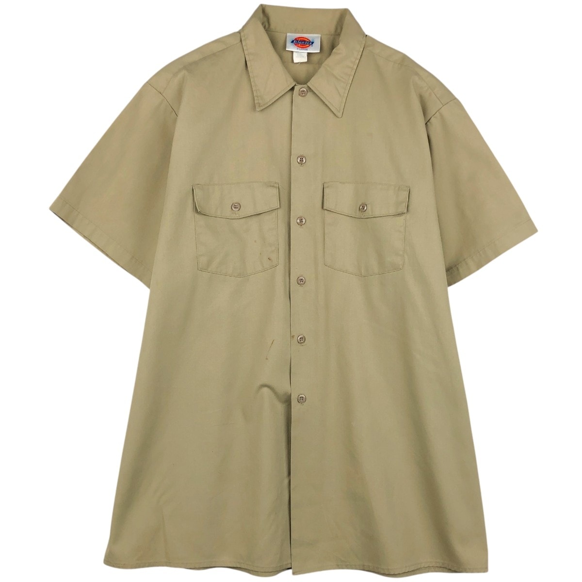 古着 ~90年代 ディッキーズ Dickies 半袖 ワークシャツ ボックスシャツ USA製 メンズXL相当 ヴィンテージ/eaa658048