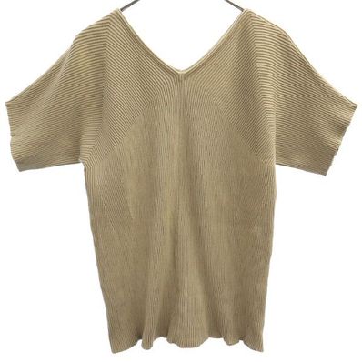 Mila Owen 21AW 半袖 デザインリブ ニット