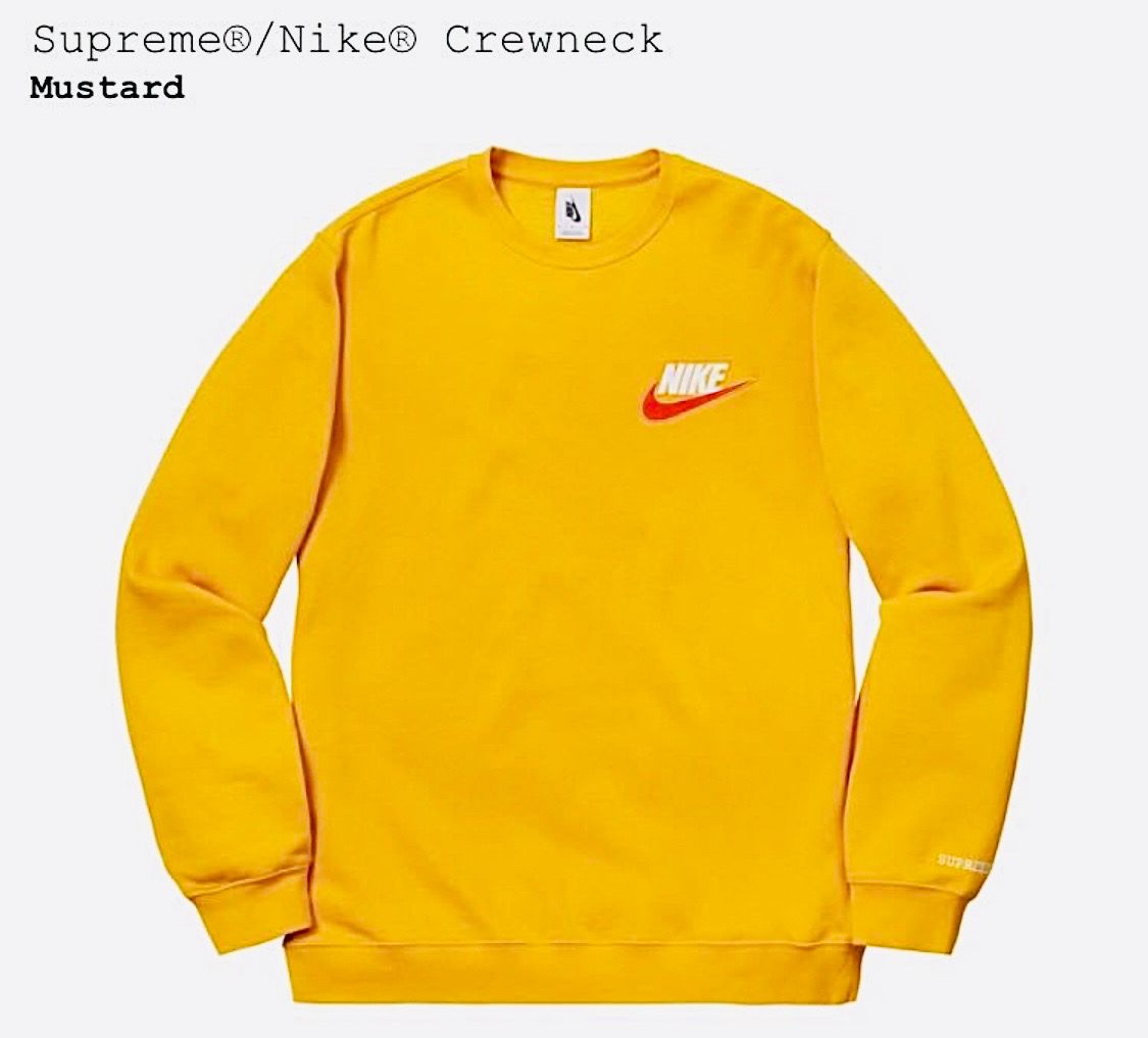 Supreme / NIKE® Crewneck "Mustard"