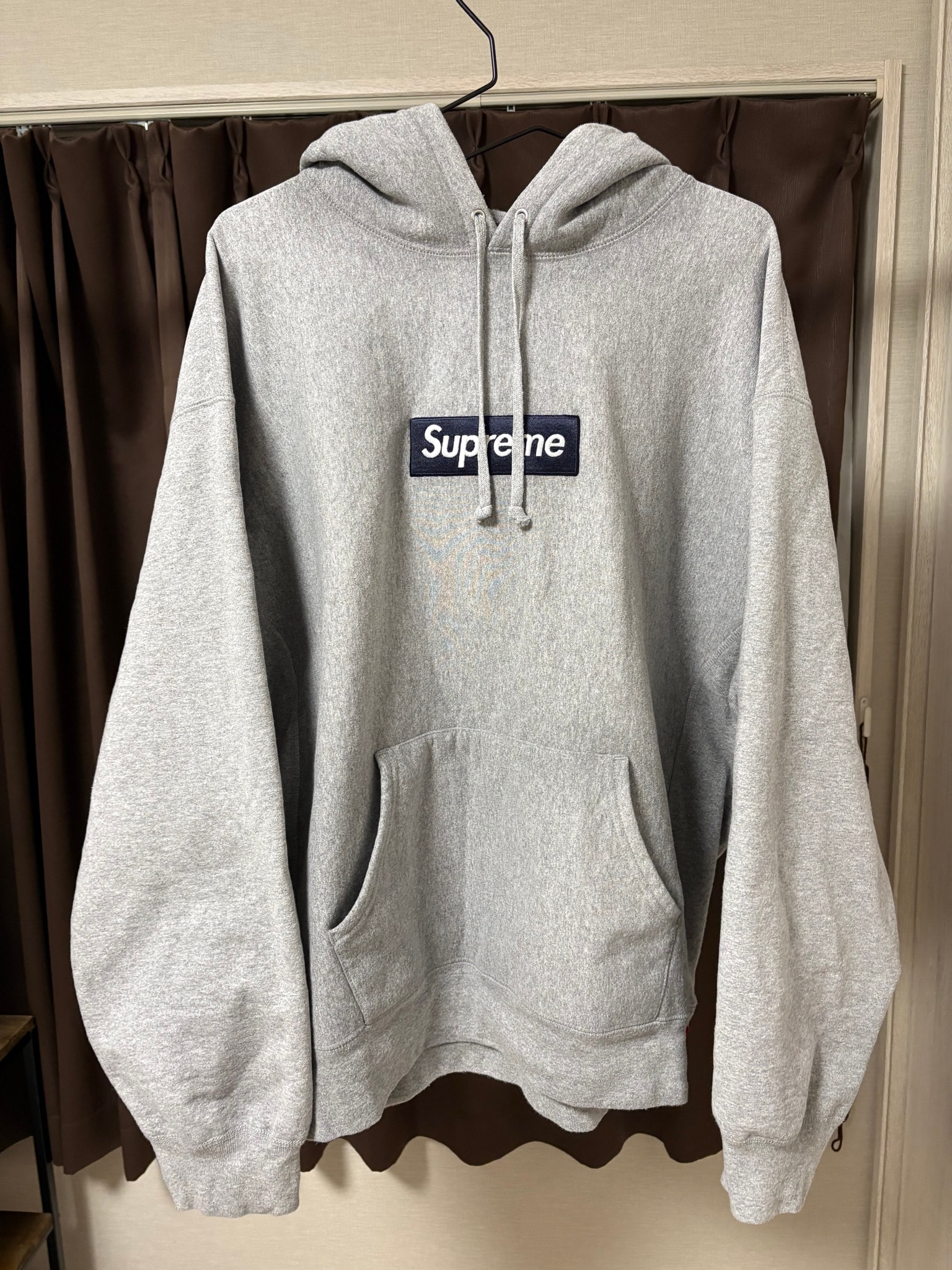 Supreme Box Logo Hooded Sweatshirt (25FW) "Heather Grey"