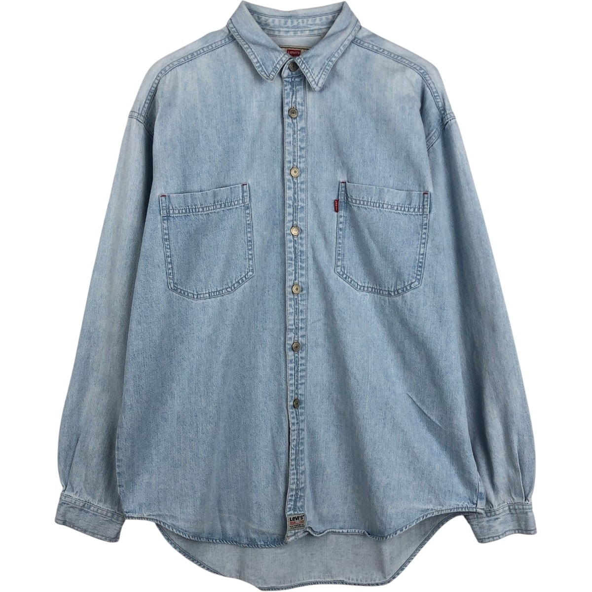 古着 90年代 リーバイス Levi's RED TAB 長袖 デニムシャツ メンズL相当 ヴィンテージ/eaa672377