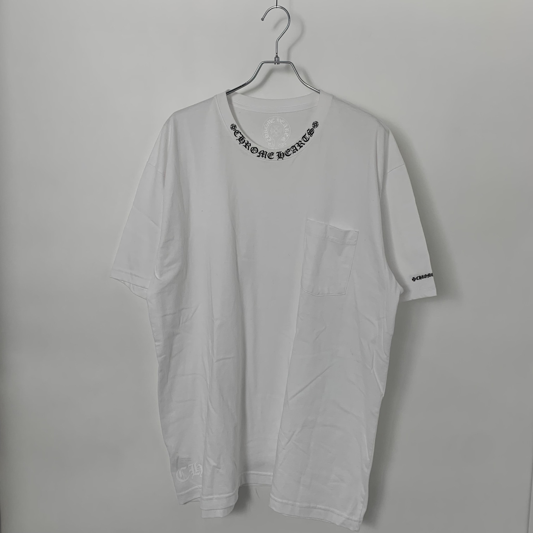 Chrome Hearts Neck Logo S/S T-Shirt "White/Black"