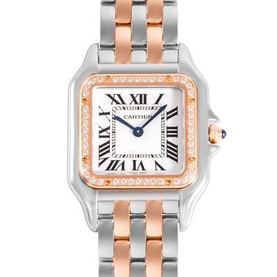 Cartier カルティエ パンテール MM W3PN0007 ベゼルダイヤ SS/PG【中古】