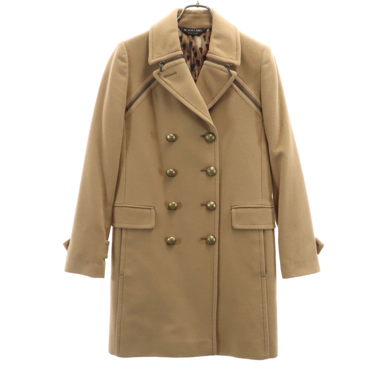 Paul Smith BLACK LABEL ポールスミス ブラックレーベル ダブルブレスト ウールコート 38 ベージュ