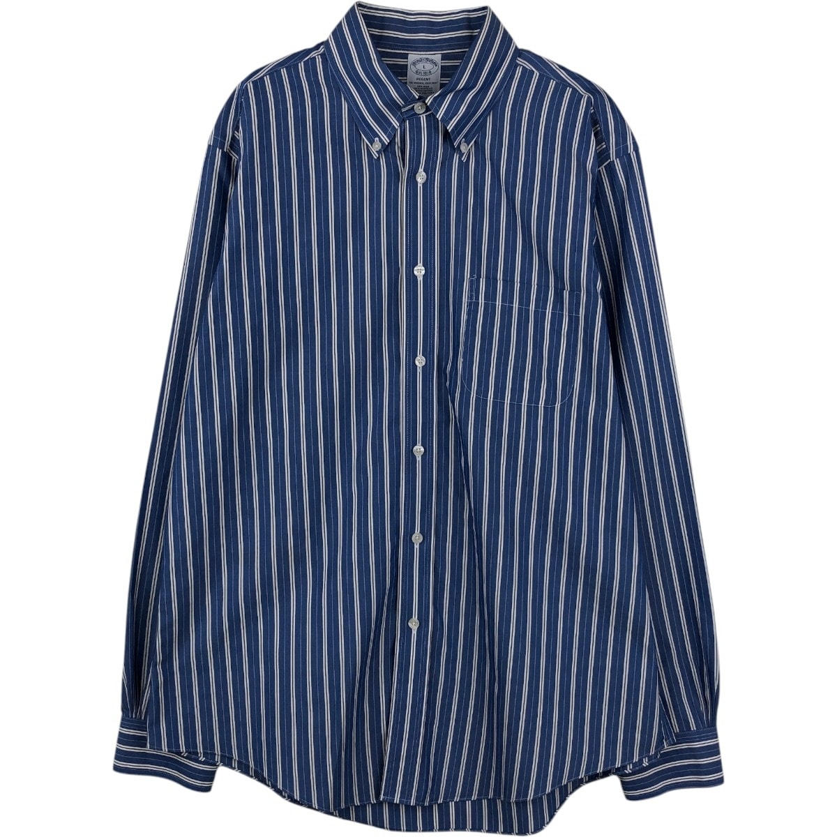 古着 ブルックスブラザーズ Brooks Brothers Est.1818 REGENT マルチストライプ 長袖 ボタンダウンストライプシャツ メンズL相当/eaa659908