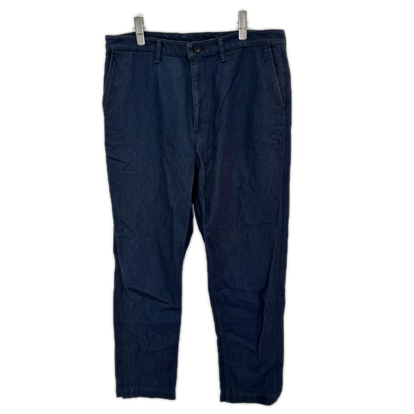 イッセイミヤケメン 17SS ME71FF050 ネイビー コットンツイルストレッチパンツ 3