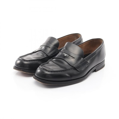 プラダ PRADA ローファー 靴 レザー メンズ ブラック系 2DB201 【中古】