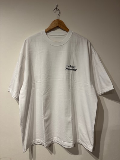ENNOY Professional Logo T-Shirt "White/Black" (24SS) SS24BRENCT04NTL