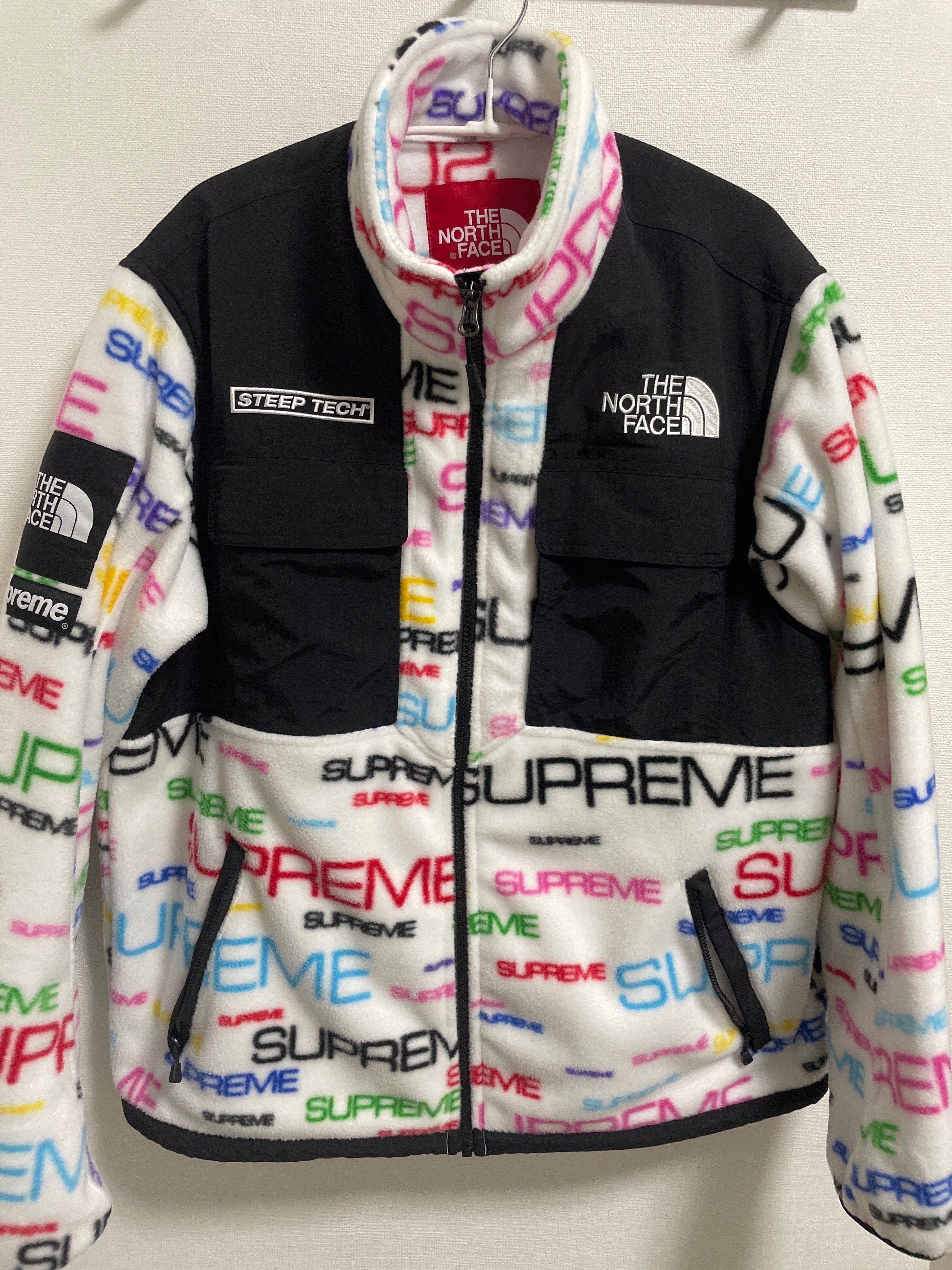 Supreme x The North Face Steep Tech Fleece Jacket "White"