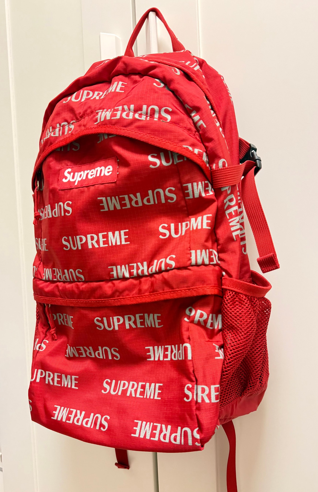 Supreme 3M Reflective Repeat Backpack "Red"